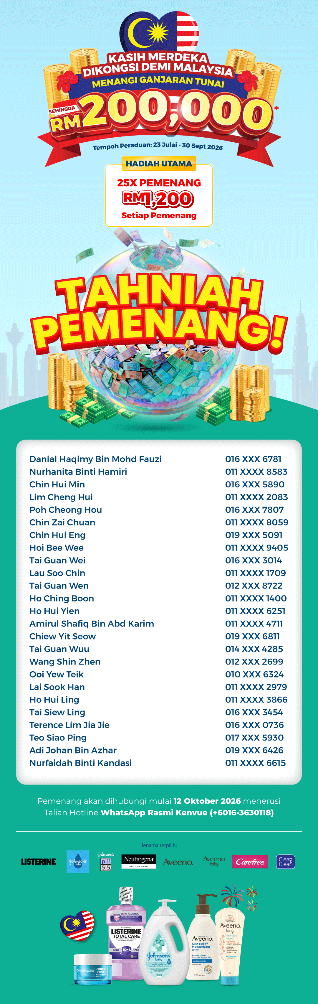 Tahniah Pemenang!